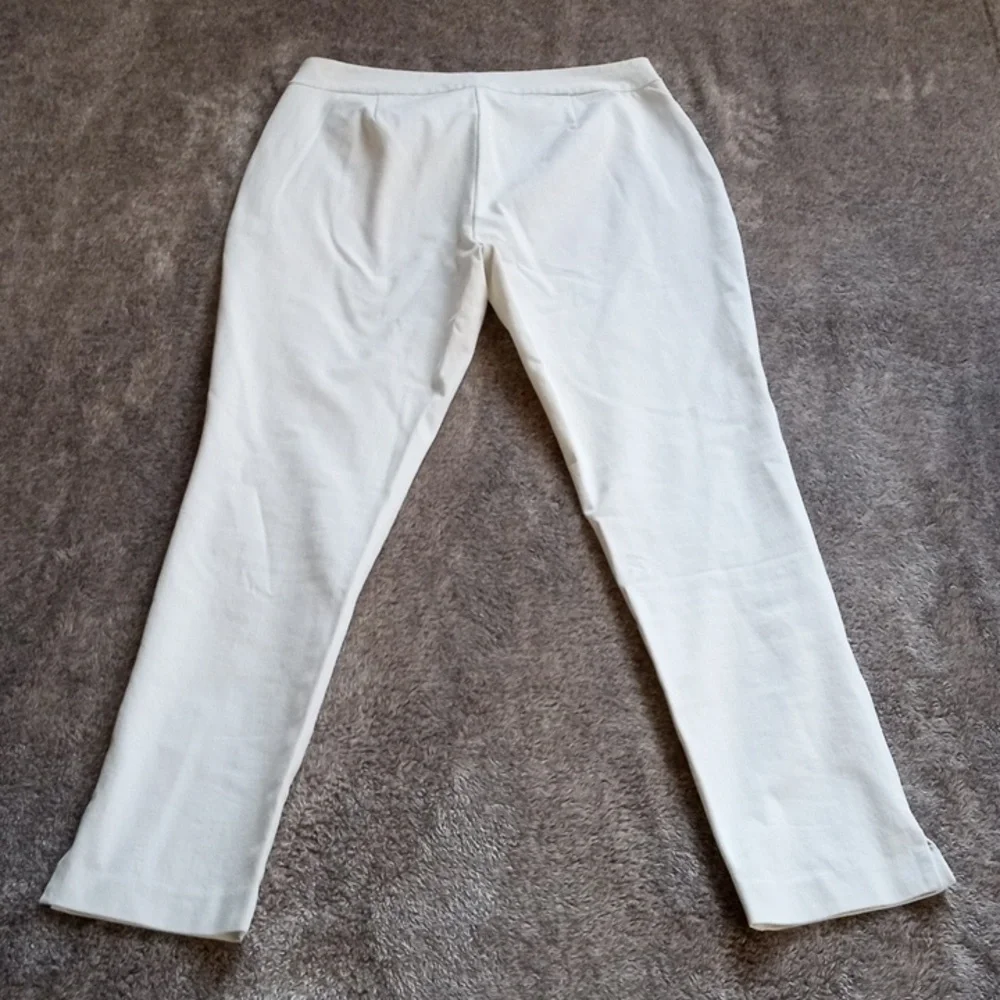 Eileen Fisher Bistretch Twill slim fit pants in Bone - Picture 10 of 10